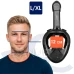 Celotvárová maska na šnorchlování L/XL - černá Celotvárová maska na šnorchlování L/XL - černá