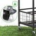 Mobilní organizér na nářadí 96 cm - kovový - černý