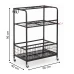 Mobilní organizér na nářadí 96 cm - kovový - černý