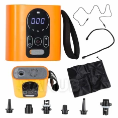 Bezdrátová akumulátorová pumpa na desku SUP, USB, 22 PSI, 140 W, vyměnitelné nástavce