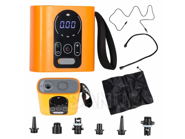 Bezdrátová akumulátorová pumpa na desku SUP, USB, 22 PSI, 140 W, vyměnitelné nástavce