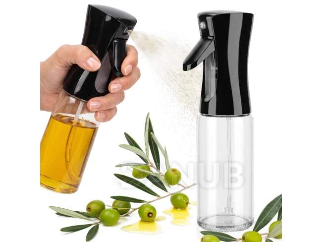 Rozprašovač oleje 300 ml - transparentní/černá