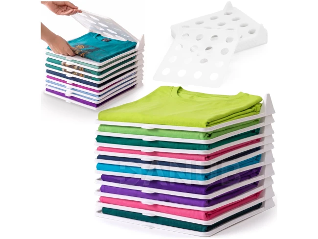 Organizéry na trička a košile - 26x32 cm - 10ks - bílé Organizéry na trička a košile - 26x32 cm - 10ks - bílé
