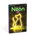 Neonová LED lampa - teplobílá kočka - 3 x AA + USB - 17 x 1,6 x 23,3 cm