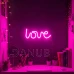 Neonová LED lampa - růžový „Love“ - 3 x AA + USB - 34 x 1,6 x 12,5 cm Neonová LED lampa - růžový „Love“ - 3 x AA + USB - 34 x 1,6 x 12,5 cm