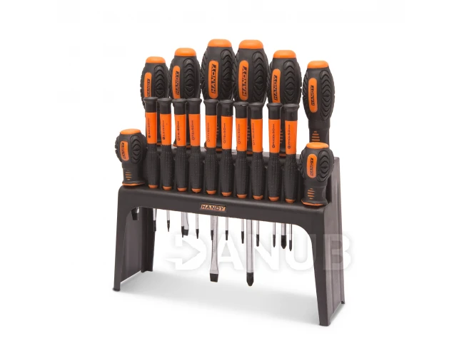 18 kusová sada šroubováků se stojanem