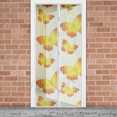 Síťka proti hmyzu na dveře - magnetická - 100 x 210 cm - motýlky