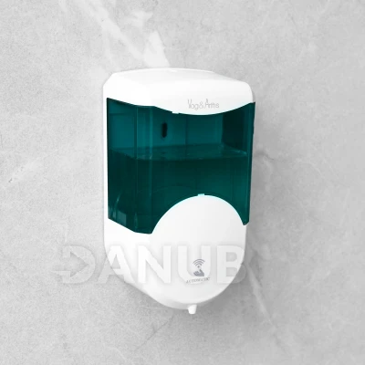 Automatický dávkovač mýdla - 600 ml - na stěnu - na baterie - kouřová barva