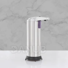 Automatický dávkovač mýdla - 220 ml - volně stojící - na baterie - chromová