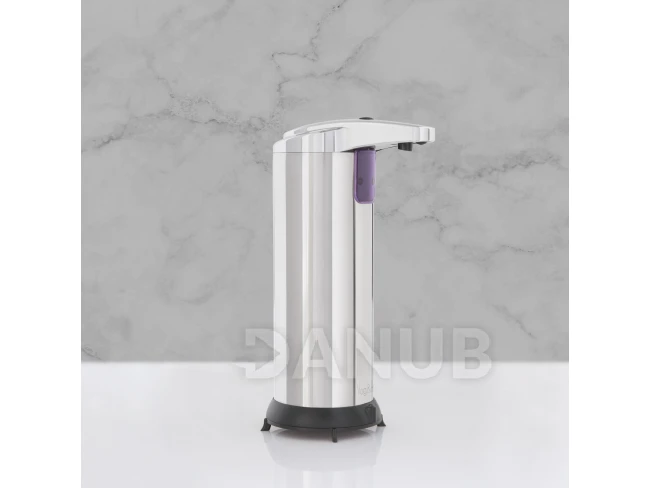 Automatický dávkovač mýdla - 220 ml - volně stojící - na baterie - chromová
