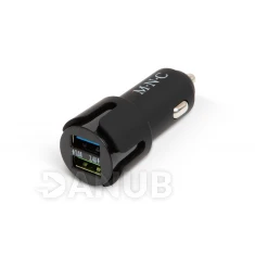 Adaptér do autozapalovače - 2 x USB - černá