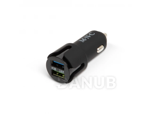 Adaptér do autozapalovače - 2 x USB - černá