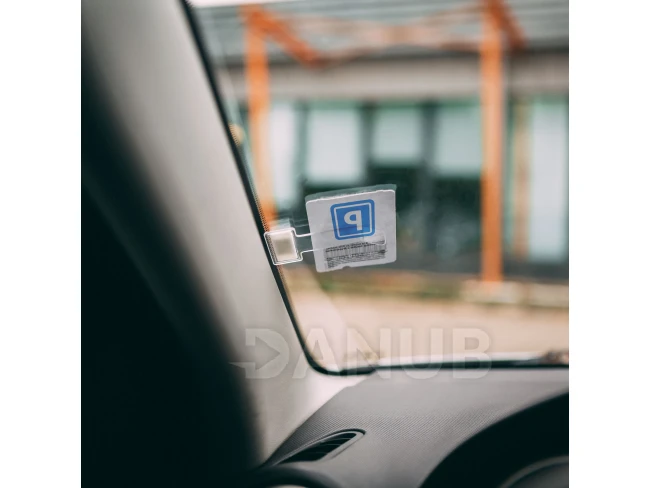 Držák parkovacího lístku - samolepící