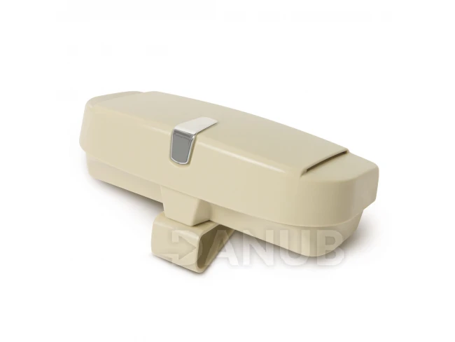 Držák na brýle a karty se skřipcem do auta - Béžová