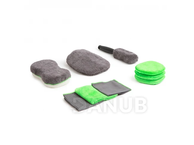 Sada mikrovláknových houbiček na mytí auta