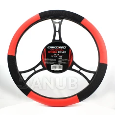 Potah na volant - 38 cm - HVA003 - Červená / Černá