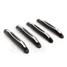 Univerzální ochrana na dveře - guma, chromovaná