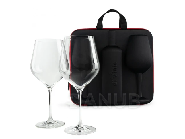 Pouzdro na láhev se sklenkami na víno diVinto Diamond