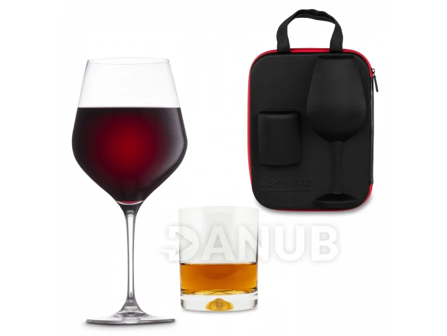 Pouzdro se sklenkou na whisky a na víno Froster Diamond