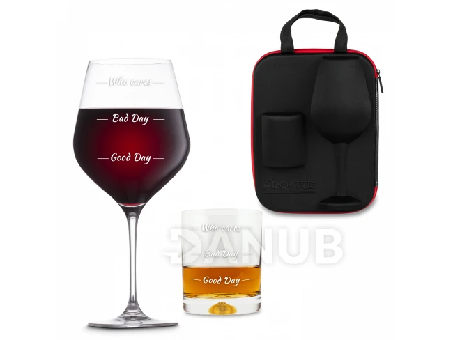 Pouzdro se sklenkou na whisky a na víno Froster Who Cares Diamond