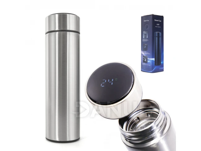 Smart termoska LED 500ml stříbrná