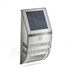 LED solární nástěnná lampa - s pohybovým senzorem - studená bílá - 170 x 78 mm