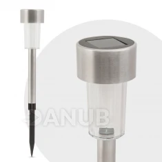 LED solární lampa do exteriéru Silver