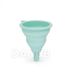 Silikonový trychtýř - modrý - 10 x 8 cm