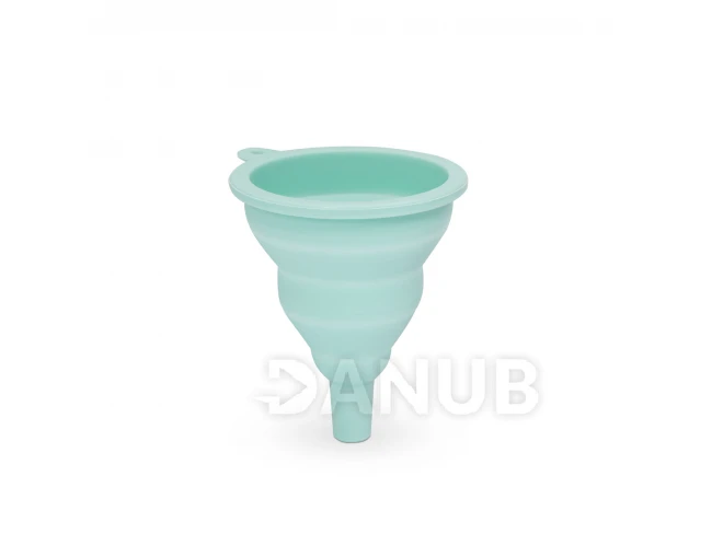 Silikonový trychtýř - modrý - 10 x 8 cm