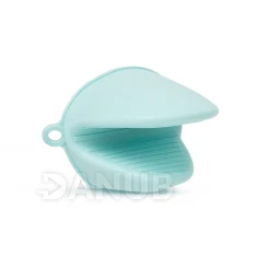 Silikonová chňapka - žabka - modrá