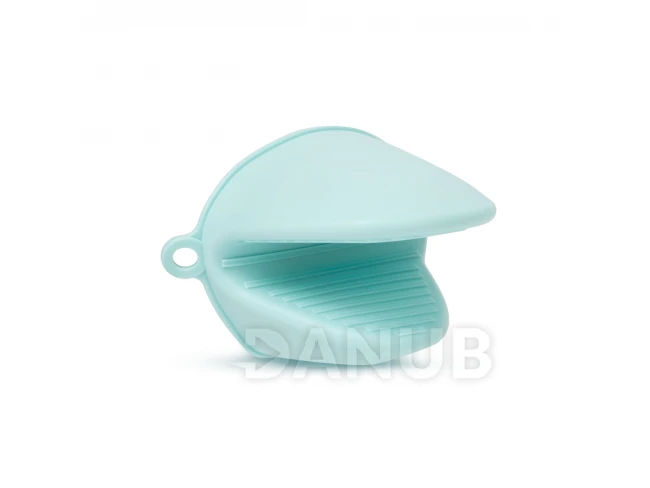 Silikonová chňapka - žabka - modrá