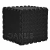 pěnové puzzle protiskluzové 30 x 30 x 1 cm - 12 ks - černé