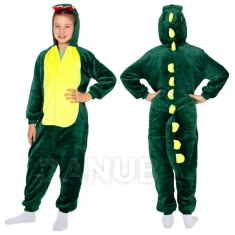 Plyšový overal Kigurumi - vzor drak - 120-130 cm