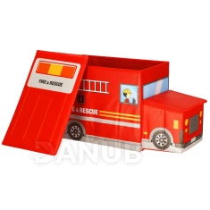 Úložný koš - 55 X 26 X 32 CM - hasičské auto
