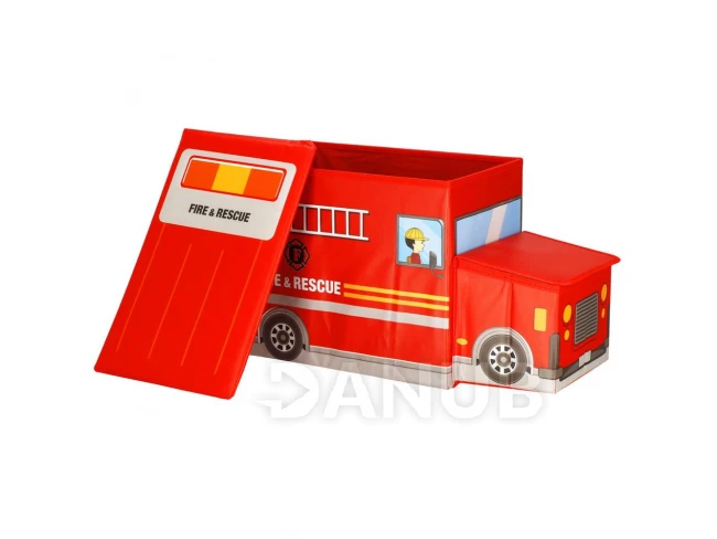 Úložný koš - 55 X 26 X 32 CM - hasičské auto