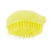 Silikonový kartáč na mytí koček a psů žlutý