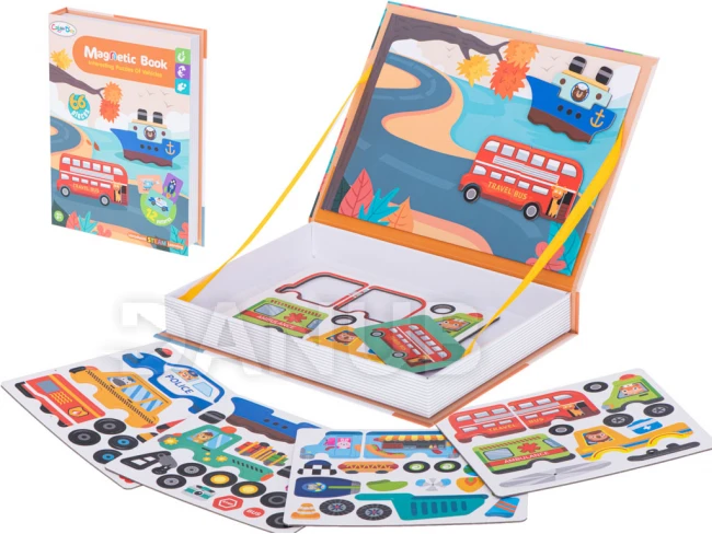 Magnetická puzzle skládačka - Dopravní prostředky