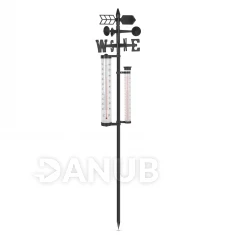 Zahradní meteorologická stanice - teploměr, srážkoměr, anemometr - 145 cm