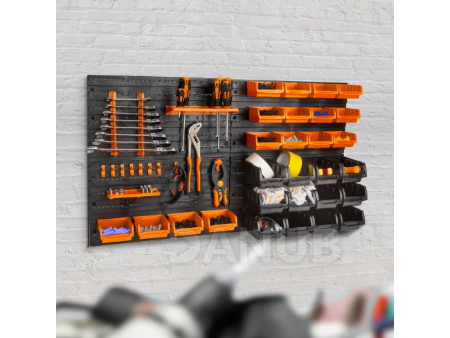 Nástěnný organizér, držák nářadí - 4 ks tabulí, 47 x 27 cm