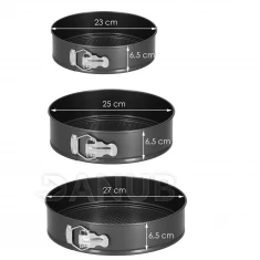 Sada dortových forem - 3ks - kov