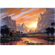 Diamantové malování - výšivka - 30x40 cm - krajinka III