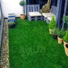 Dlaždice s umělou trávou - 30 x 30 cm - 6 ks / balení