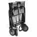 Skládací zahradní/turistický vozík - 80 kg - černo-šedý