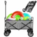 Skládací zahradní/turistický vozík - 80 kg - černo-šedý