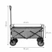Skládací zahradní/turistický vozík - 80 kg - černo-šedý