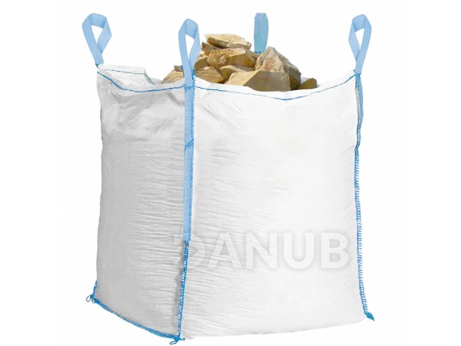 Big Bag pytel o nosnosti 1000 kg - bílá s modrou