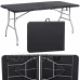 Zahradní cateringový stůl skládací - 180cm - černý