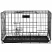 Chovatelská klec pro zvířata - skládací - 93 x 67 x 56,5 cm - M - černá