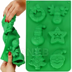 Silikonová pečící forma - vánoční