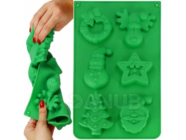 Silikonová pečící forma - vánoční